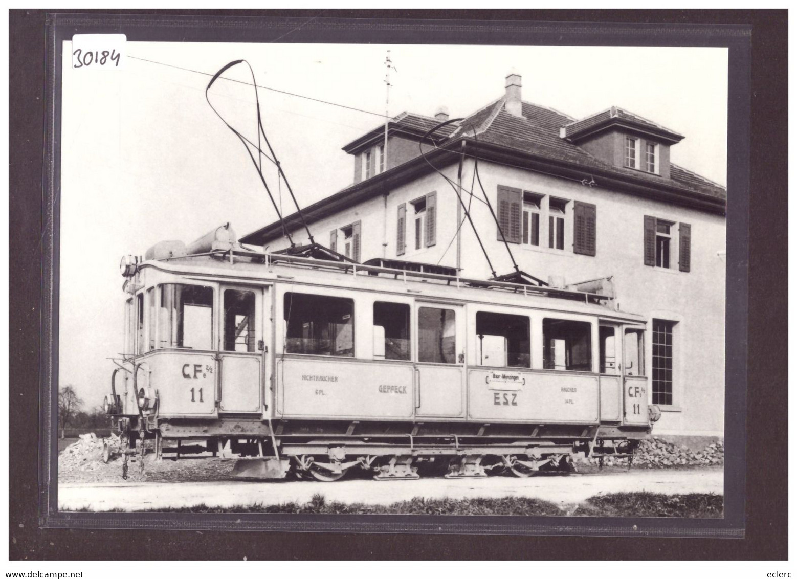 FORMAT 10x15cm - ESZ - ELEKTR. TRAMWAY ZUG - REPRO ANNEES 70 - LEUTWILER VERLAG - TRAIN - BAHN - TB - Wiler Bei Utzenstorf