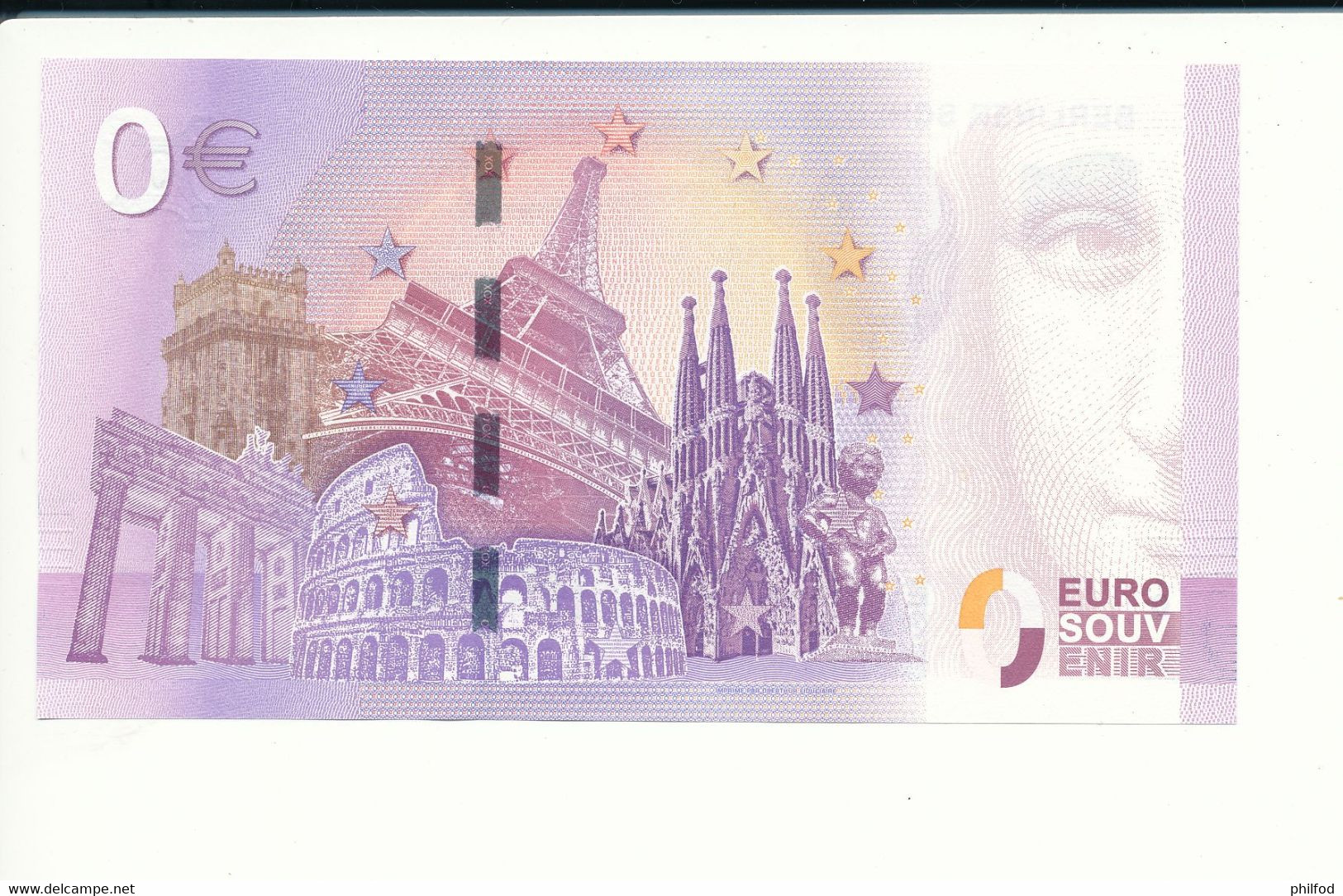 Billet Souvenir - 0 Euro - XEJQ - 2017-4 - BERLINER SCHLOSS - N° 9898 - Lots & Kiloware - Banknotes