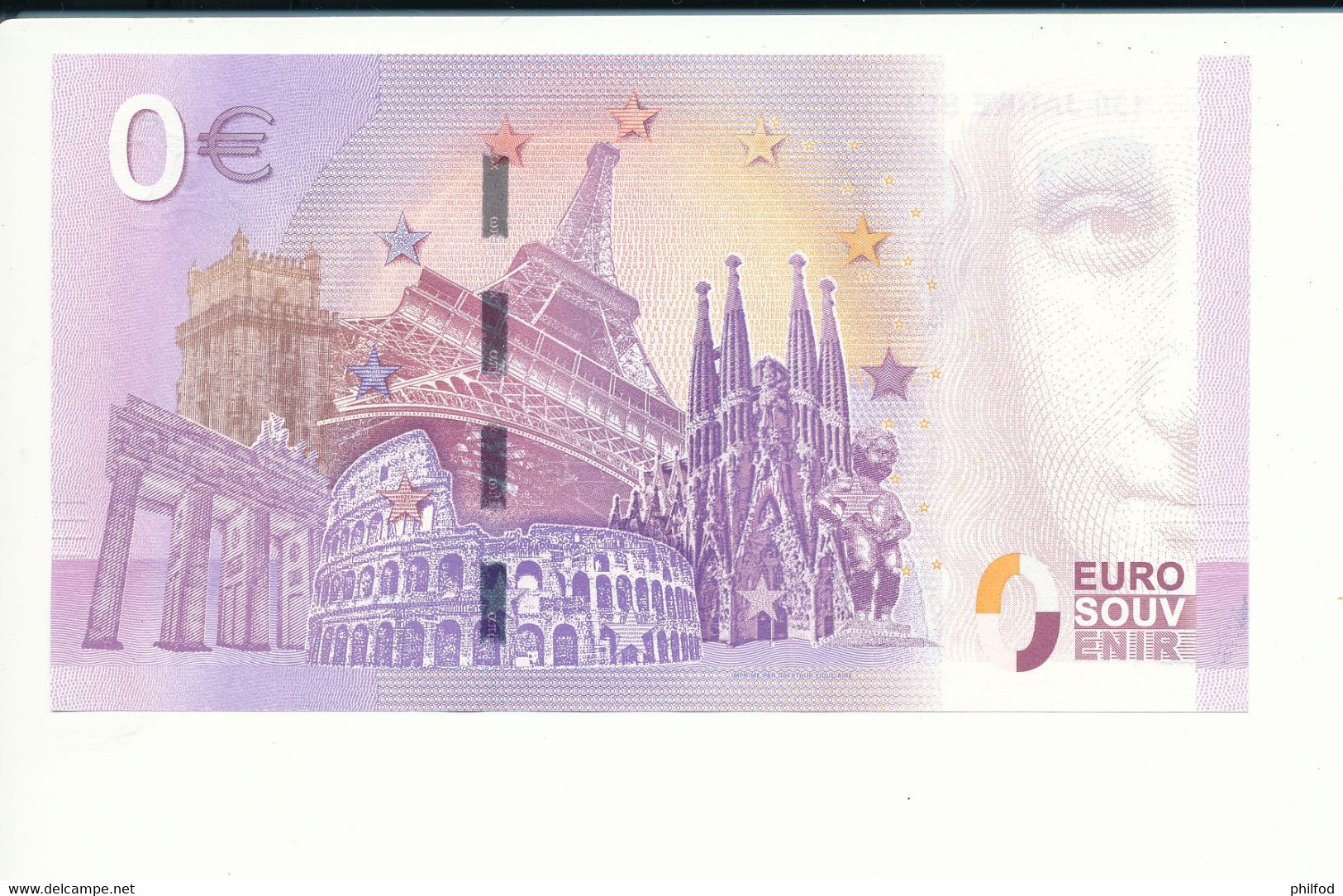 Billet Souvenir - 0 Euro - XEJG - 2017-6 - 130 JAHRE SCHLOSSBAUVEREIN (GEGR. 1887) - N° 9419 - Lots & Kiloware - Banknotes