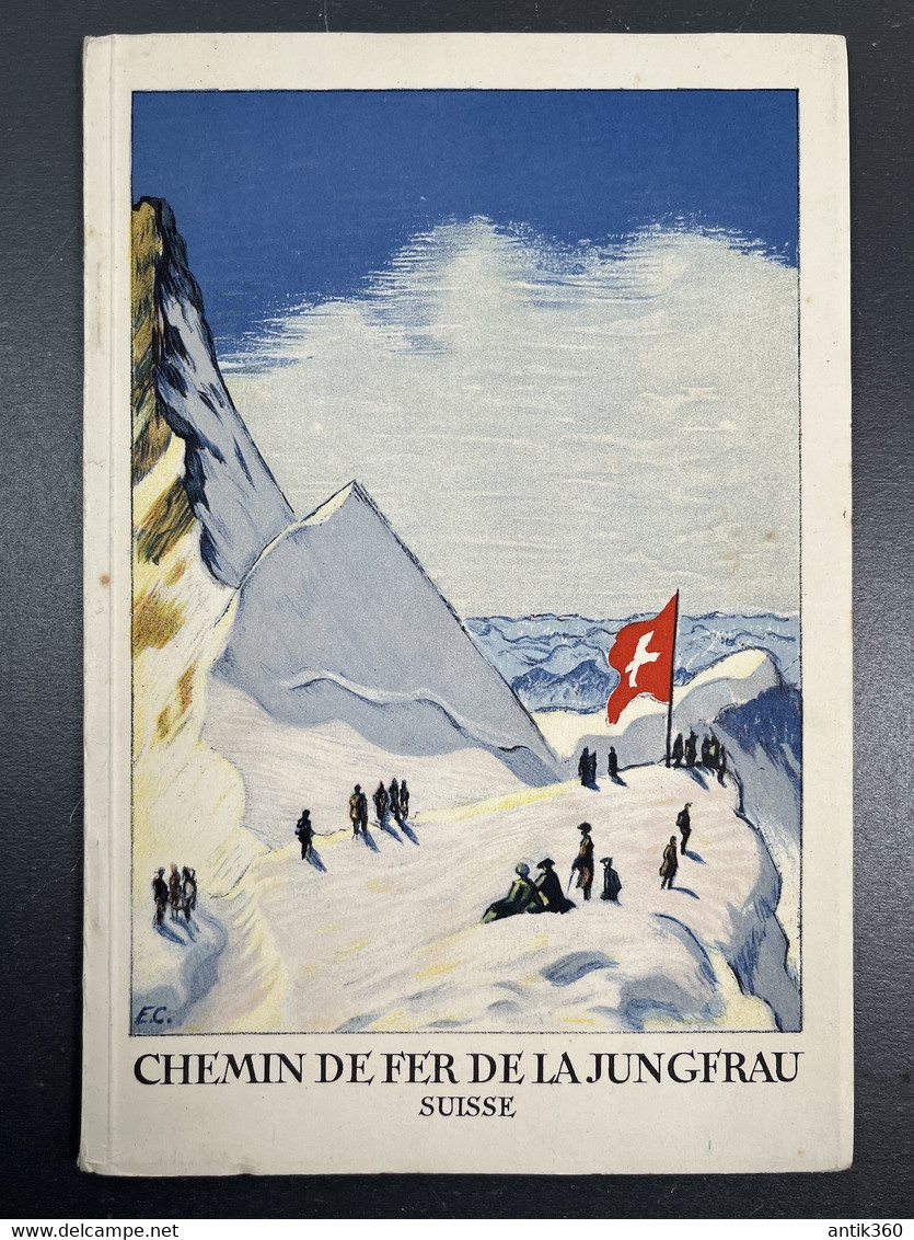 Ancien Livret Histoire Chemin De Fer De La Jungerau Suisse - Reiseprospekte
