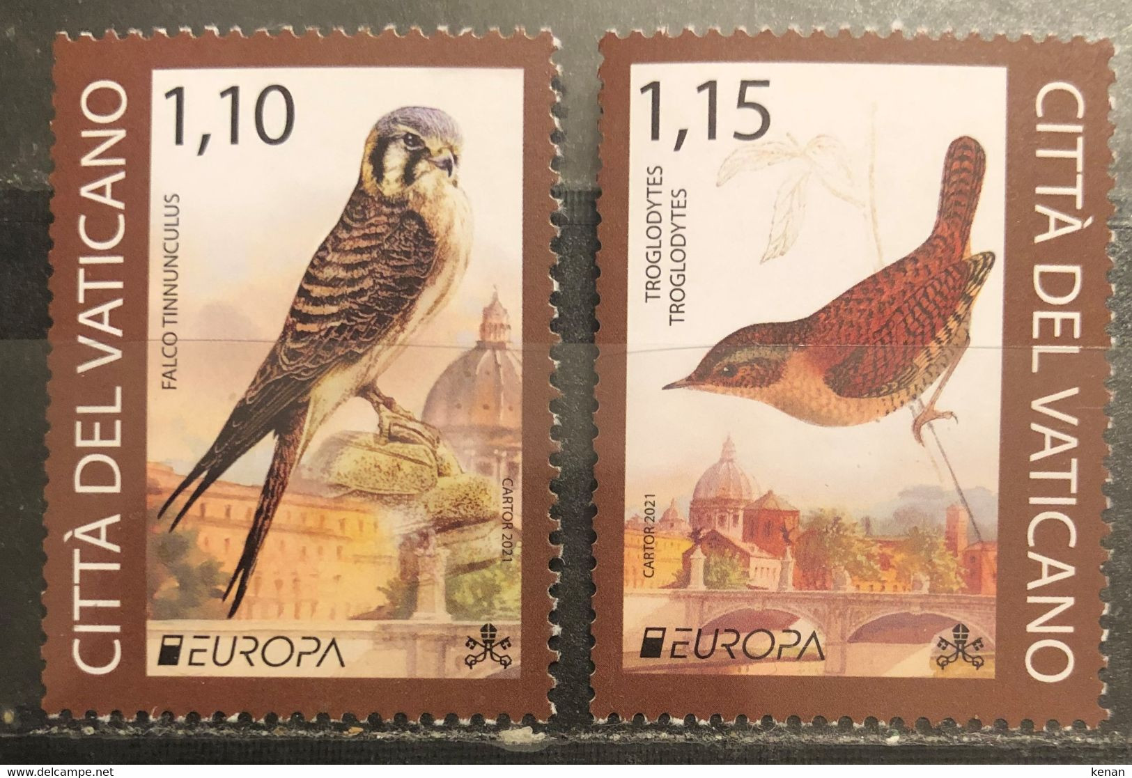 Vatican, 2021, EUROPA Stamps - Endangered National Wildlife (MNH) - Nuovi