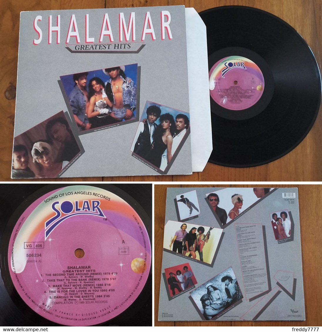 RARE French LP 33t RPM (12") SHALAMAR « Greatest Hits » (1989) - Collectors