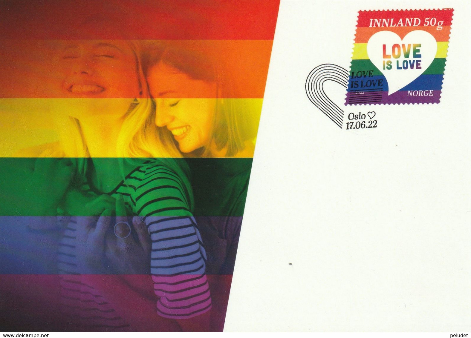 Norway Norge 2022 Love Is Love Maxicard - Maximumkaarten