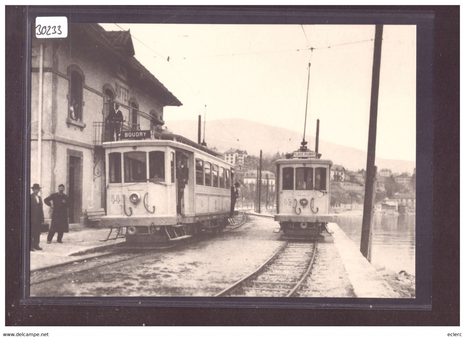 FORMAT 10x15cm - TN - TRAMWAY NEUCHATEL - REPRO ANNEES 70 - LEUTWILER VERLAG - TRAIN - BAHN - TB - Wiler Bei Utzenstorf