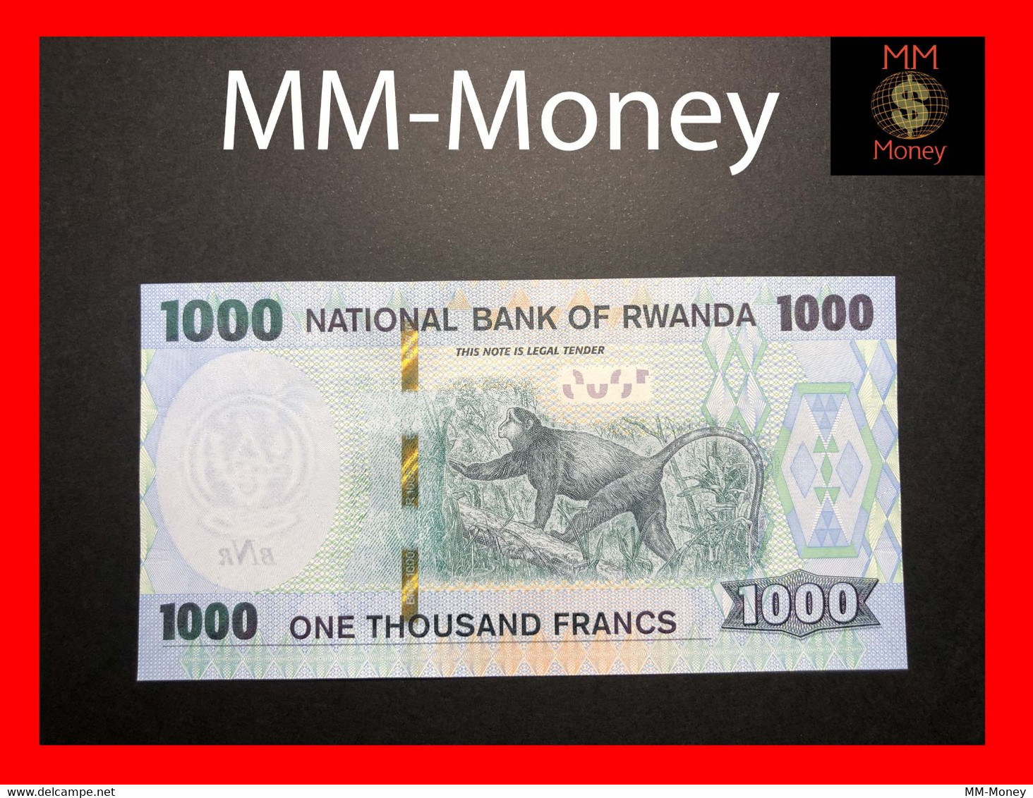 RWANDA  1.000  1000 Francs 1.2.2019  P.  New   (39)   UNC - Rwanda