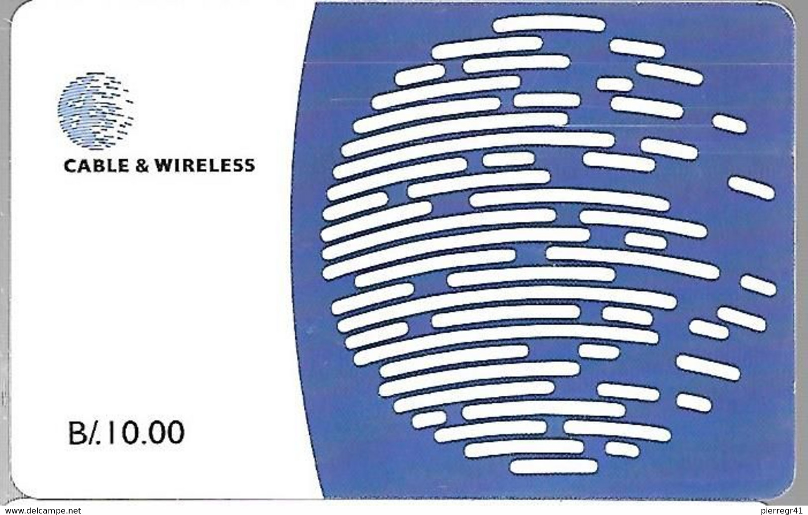 CARTE-PUCE-CABLE & WIRELESS-B/10.00-2000-Utilisé-TBE/RARE - Panama