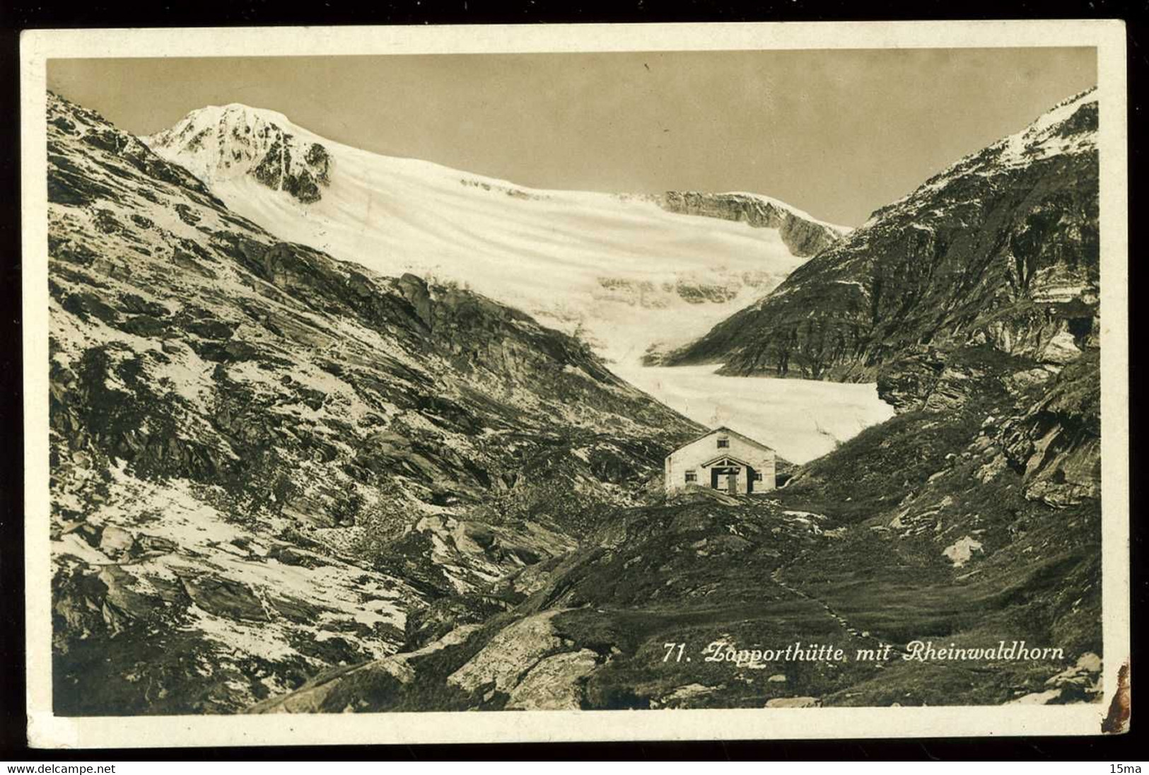 Zapporthütte Mit Rheinwaldhorn 1933 Guler - Rheinwald