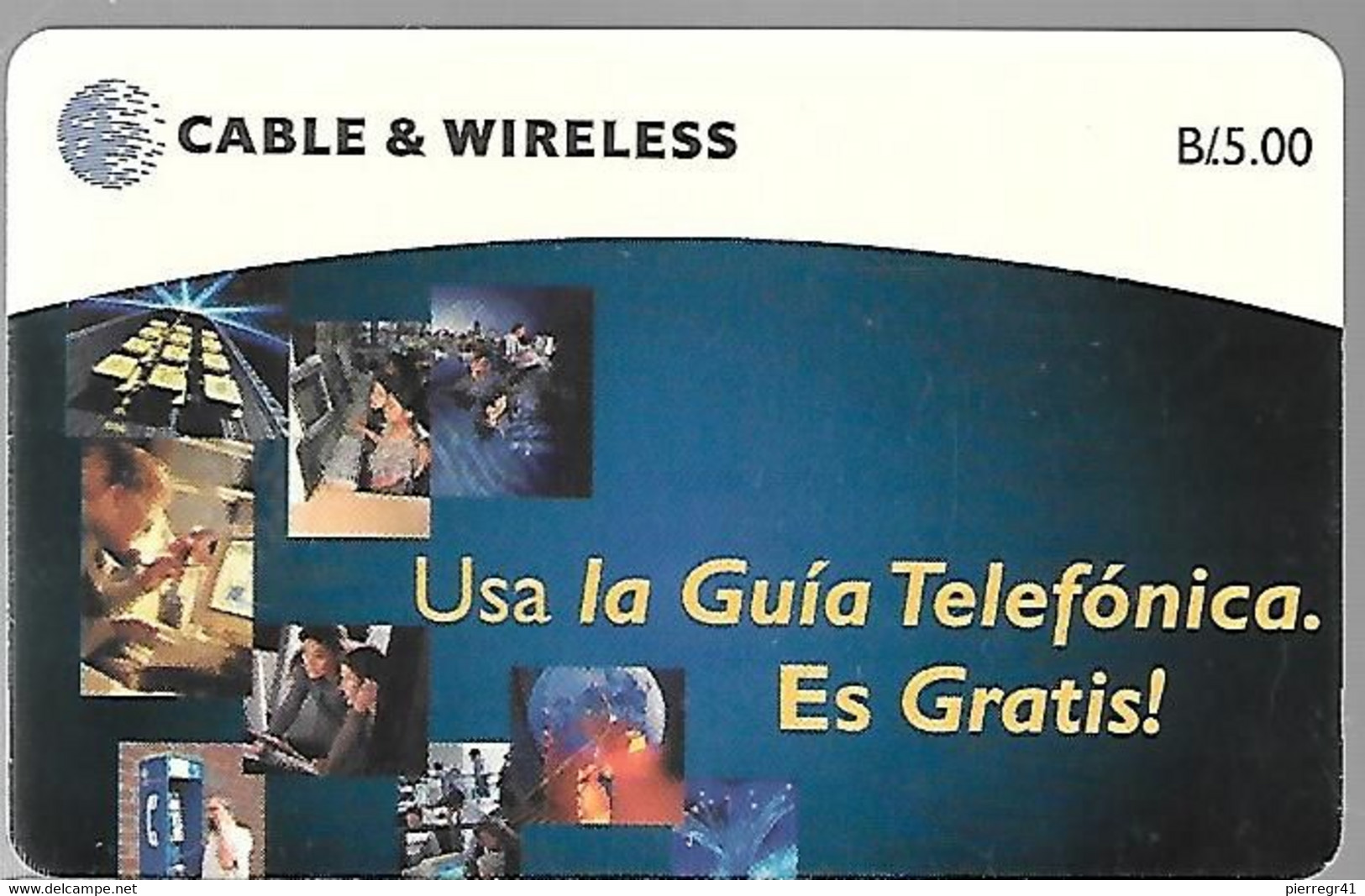 CARTE-PUCE-CABLE & WIRELESS-SC7--B/5-2000--Utilisé-TBE/RARE - Panamá