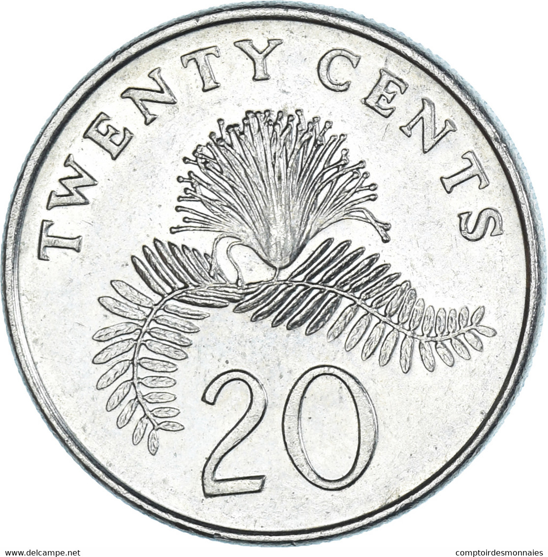 Monnaie, Singapour, 20 Cents, 1997 - Singapour