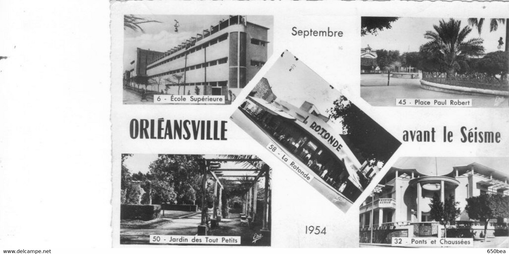 Orleansville.Multivues Avant Le Séisme.Septembre 1954. - Chlef (Orléansville)