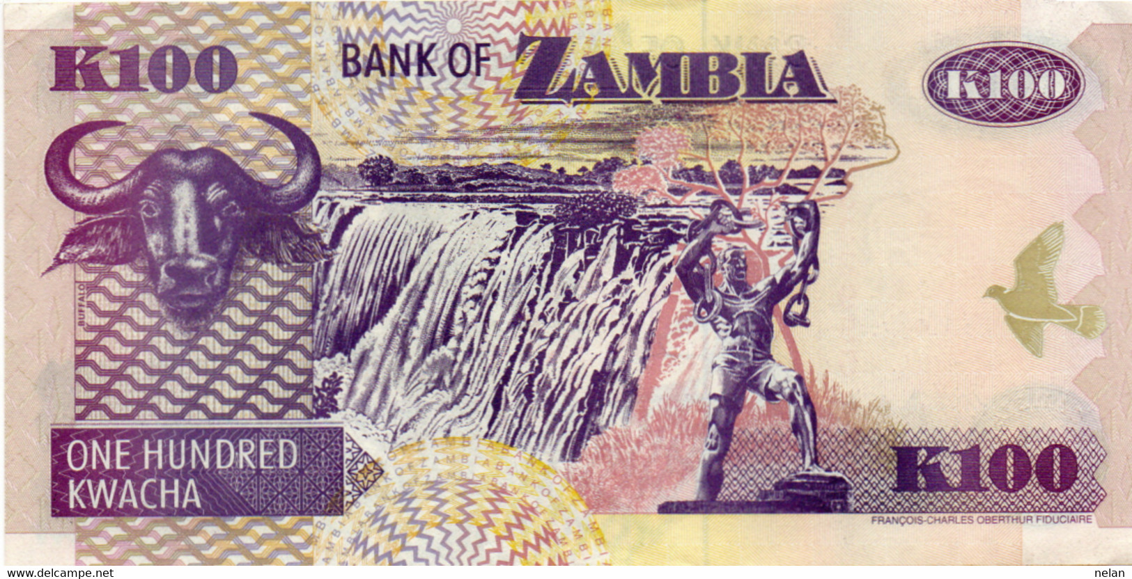 ZAMBIA  100 KWACHA  2006  P-38f  Xf++qaunc - Zambia