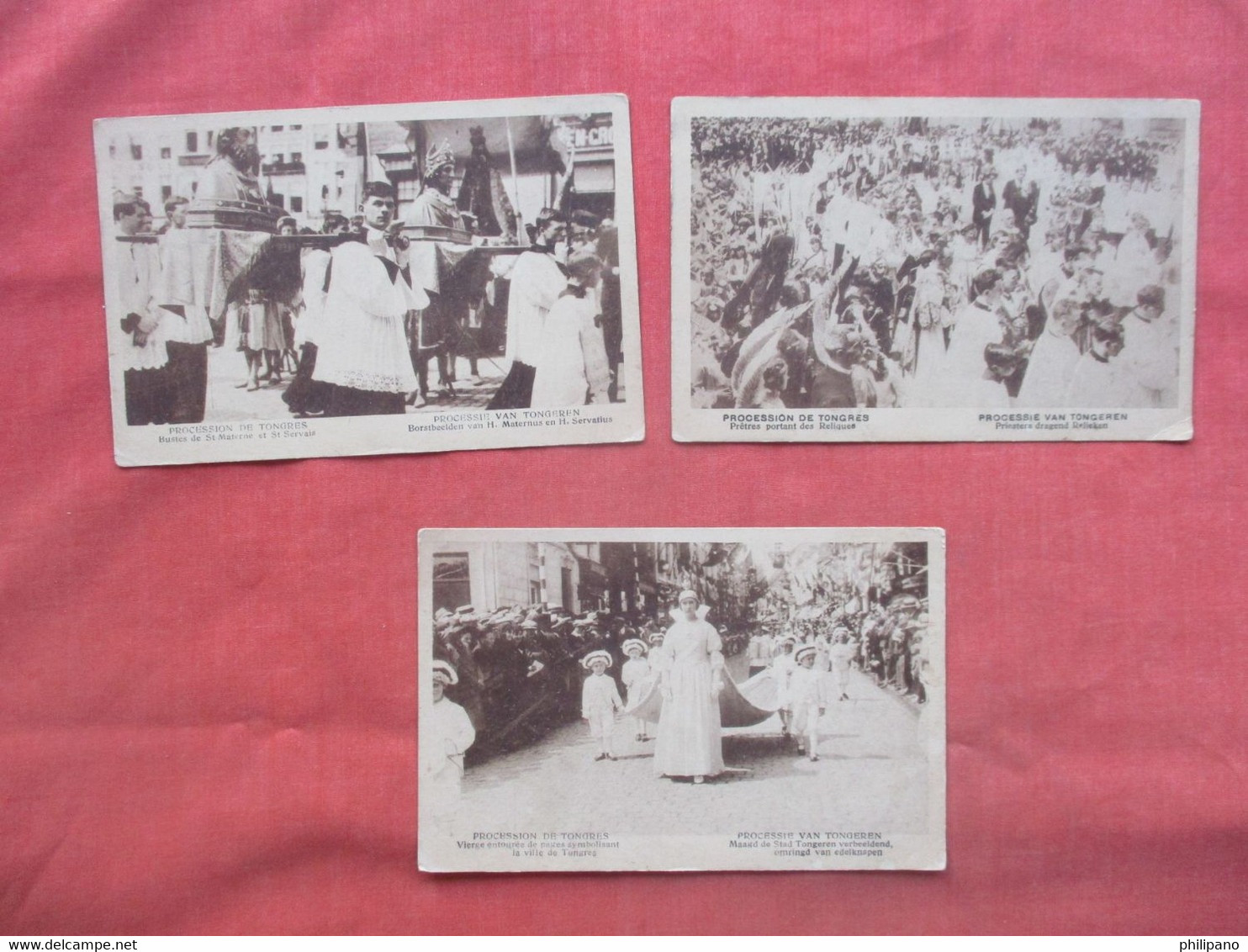 Lot Of 3 Cards   Procession De Tongres  Tongeren  Belgium > Limburg > Tongeren    ref 5770 - Tongeren