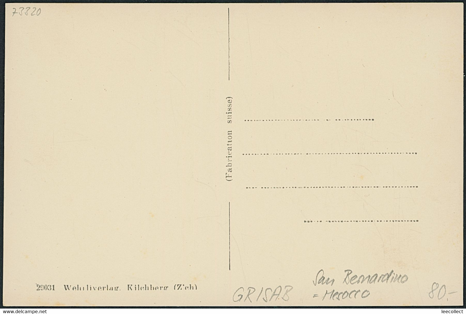 Suisse - GR San Bernardino - Mesocco - Mesocco