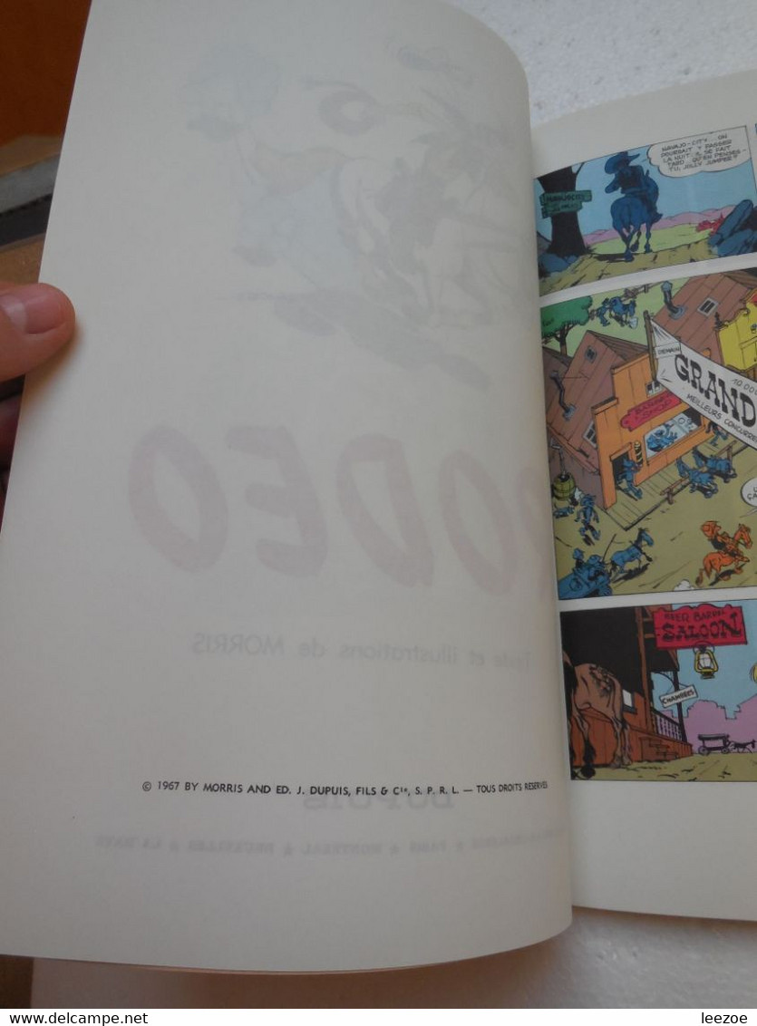 BD Lucky Luke Rodéo 1967 avec dessin attaque de diligences ..PIN01.22