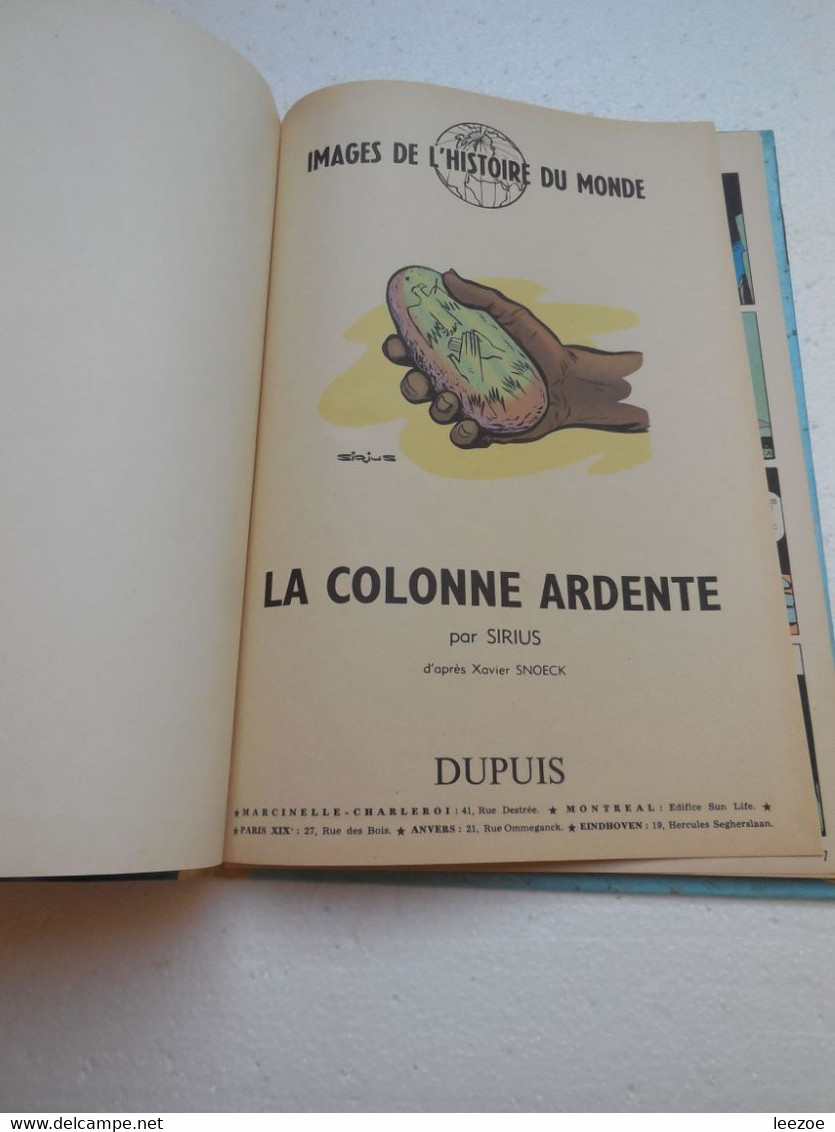 EO BD Les Timour La Colonne Ardente,images De L'histoire Du Monde, 1956 ..PIN01.22 - Timour