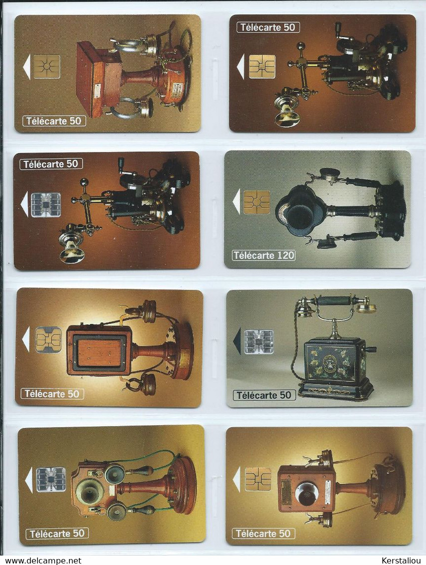 TELEPHONE – Thématique en 68 télécartes – France & Monde – 1980 à 2000 – Utilisées et neuves