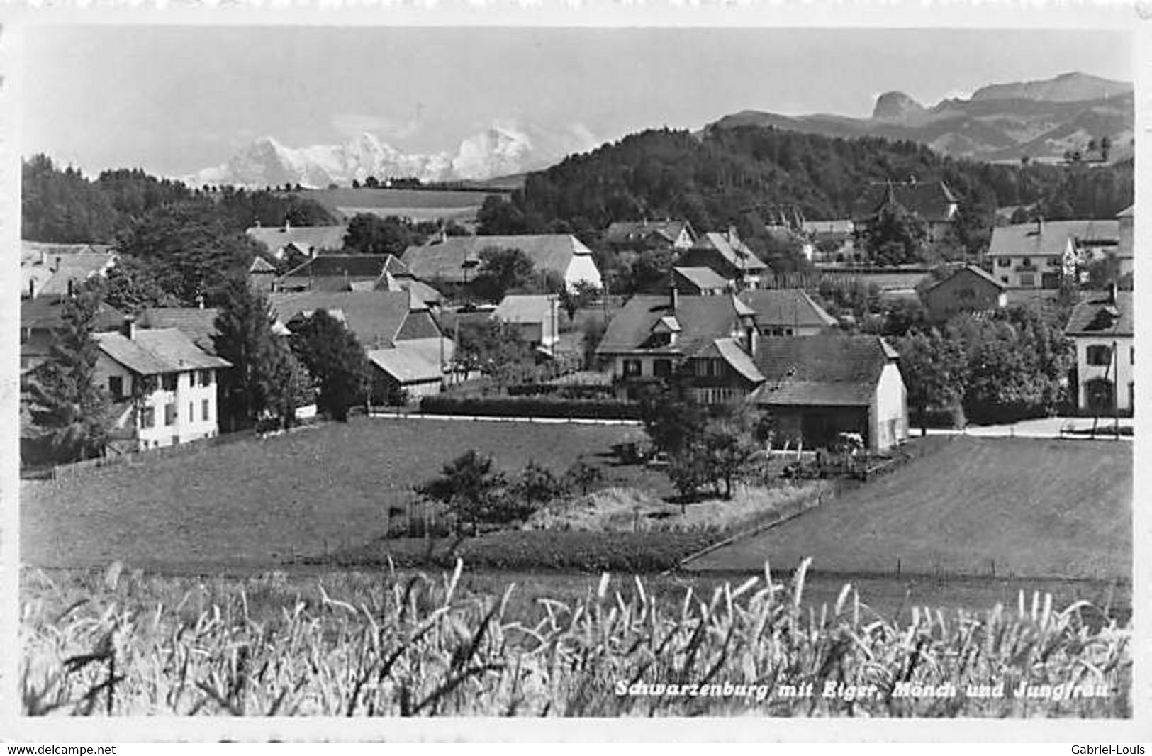 Schwarzenburg Mit Eiger Mönch Und Jungfrau - Schwarzenburg