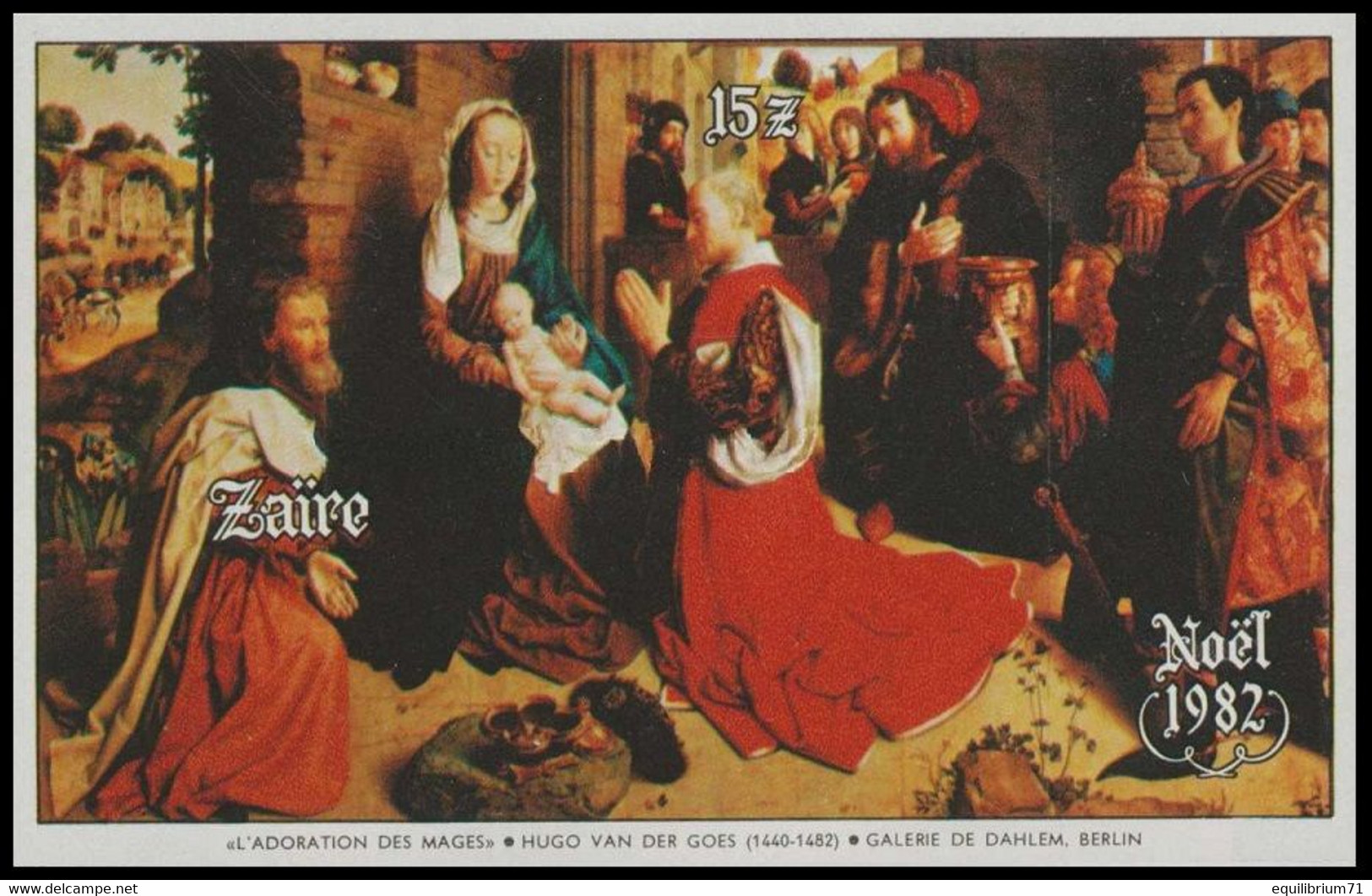 BL53**(1180) ND/OG - Noël / Kerstmis / Weihnachten / Christmas - 1982 - ZAÏRE - Tableaux