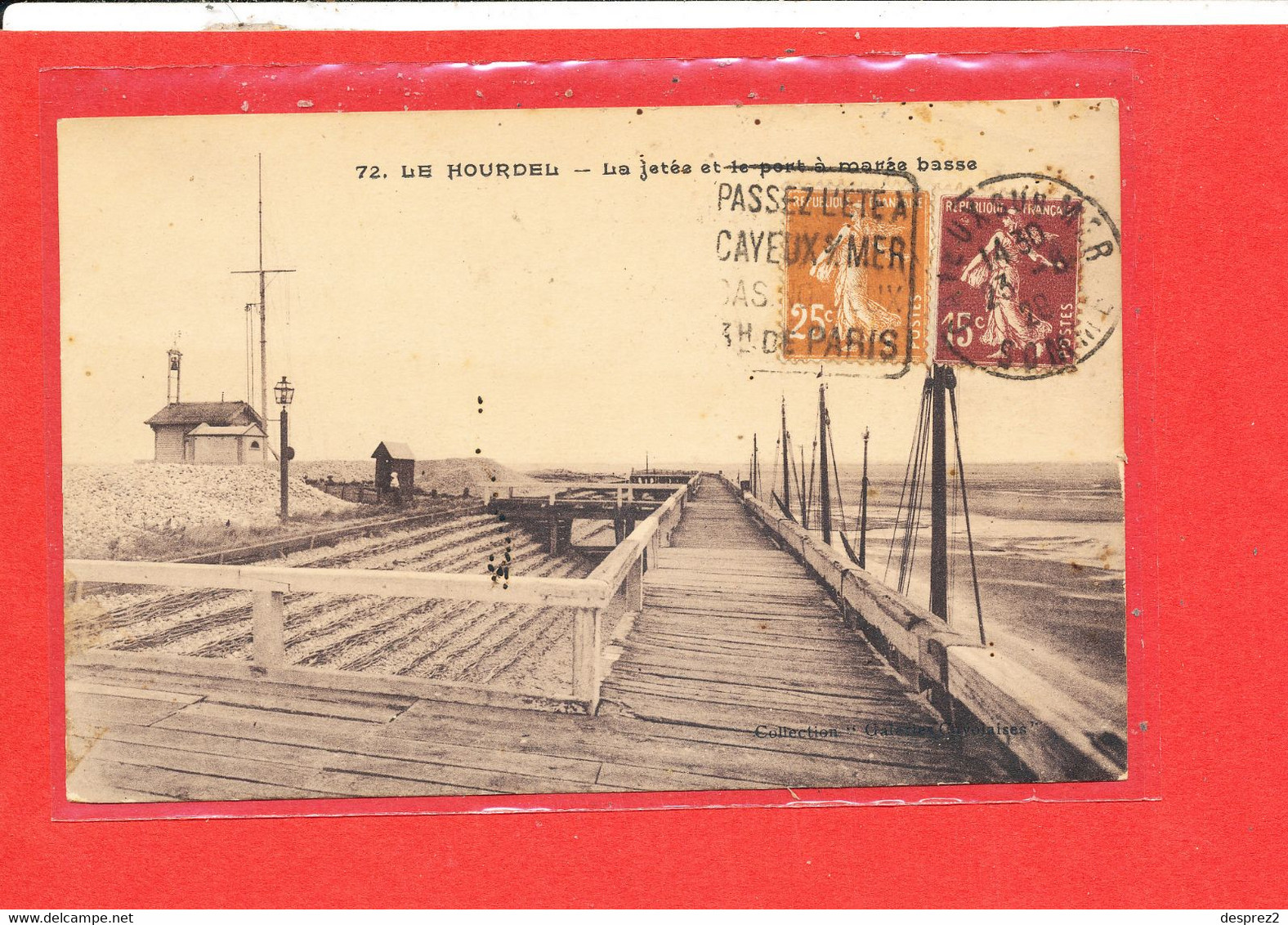 80 LE HOURDEL Cpa La Jetée Et Le Port à Marée Basse       72 - Le Hourdel