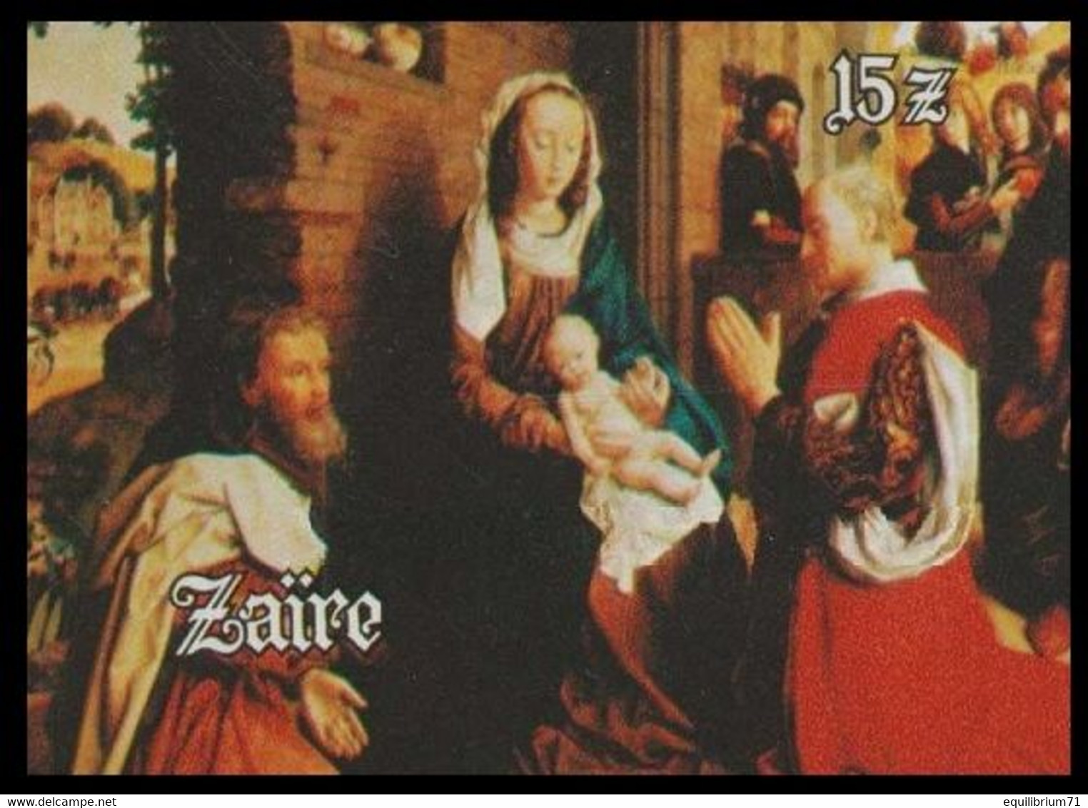 1180**(BL53) ND/OG - Noël / Kerstmis / Weihnachten / Christmas - 1982 - ZAÏRE - Tableaux