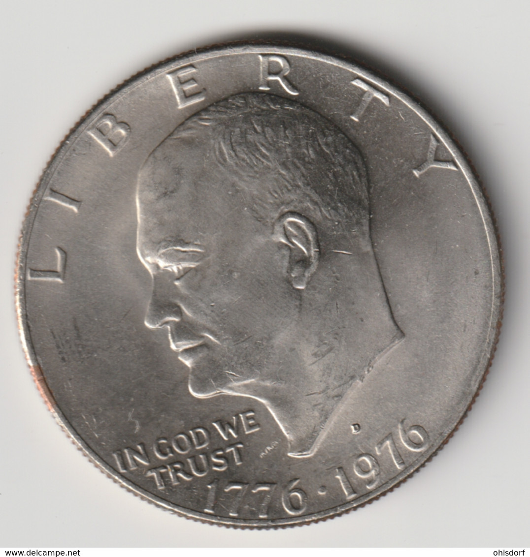 U.S.A. 1976 D: 1 Dollar, KM 206 - 1971-1978: Eisenhower