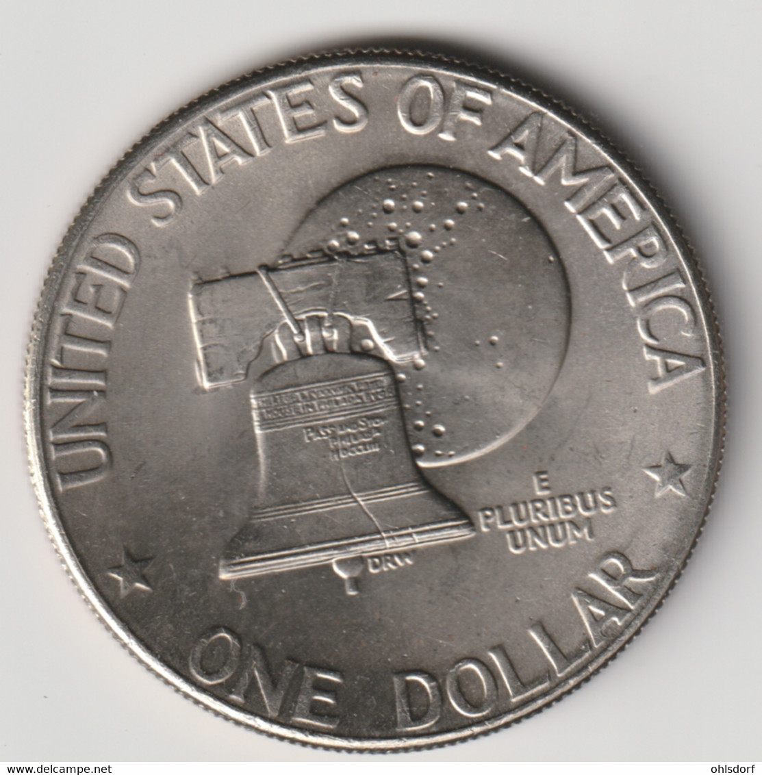 U.S.A. 1976 D: 1 Dollar, KM 206 - 1971-1978: Eisenhower