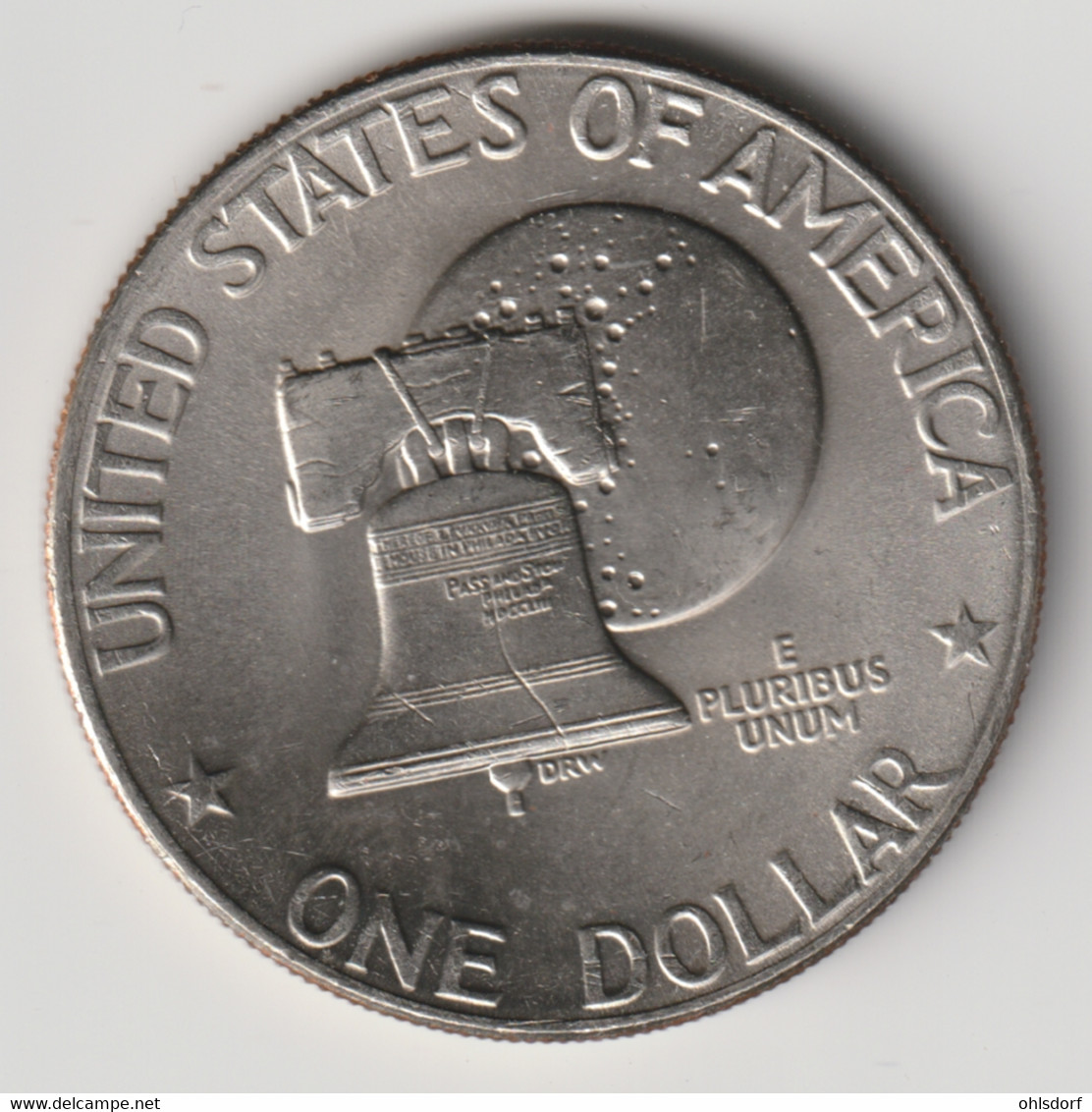 U.S.A. 1976 D: 1 Dollar, KM 206 - 1971-1978: Eisenhower