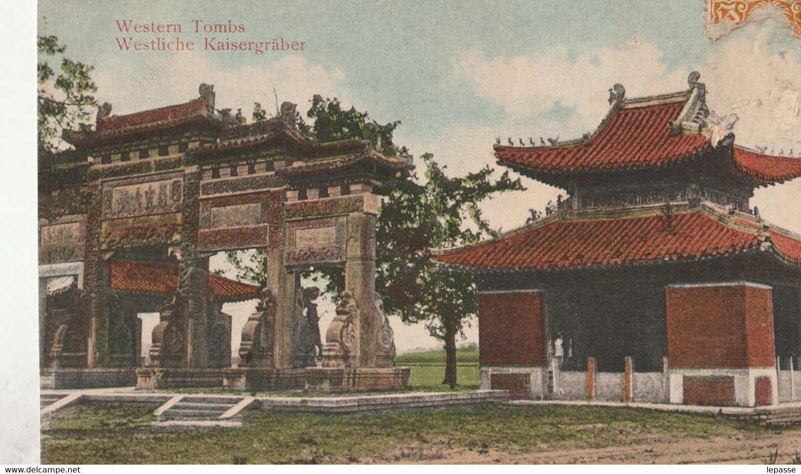 CPA CHINE TIENTSIN WESTERN TOMBE - China