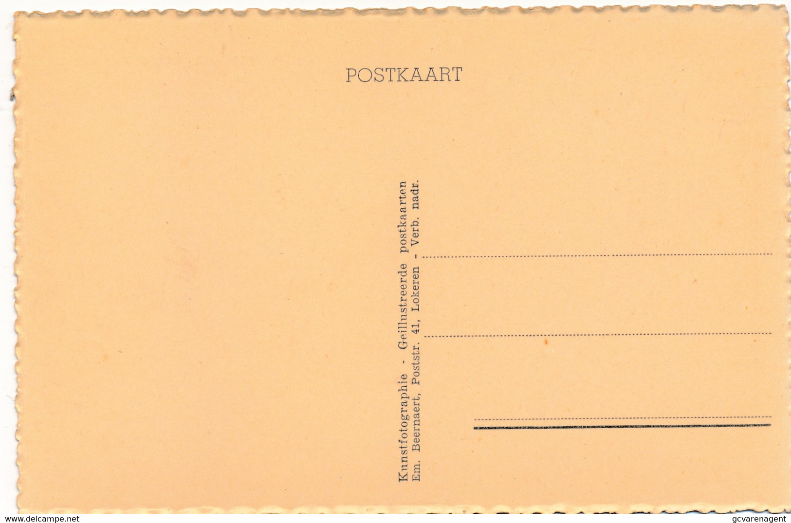 KALKEN   DE PASTORIJ EN GEMEENTEPLAATS        2 SCANS - Laarne