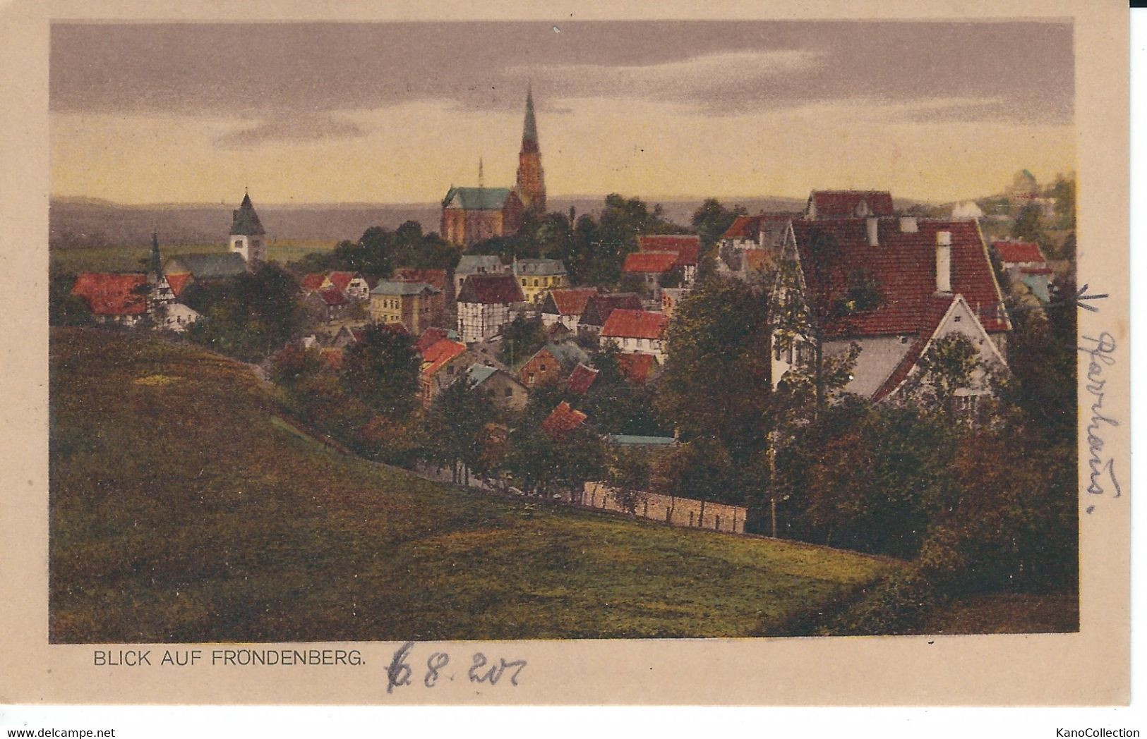 Blick Auf Fröndenberg, Rückseite Beschrieben, 1921 - Unna