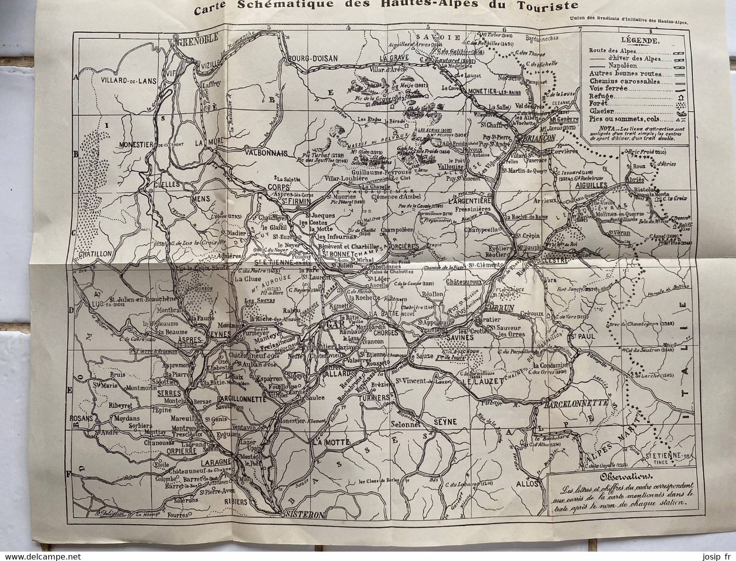 SÉJOURS ÉTÉ-HIVER DANS LES HAUTES-ALPES- LIVRET TOURISTIQUE DE 1936- RENSEIGNEMENTS PRATIQUES...CARTE DÉPLIABLE - Alpes - Pays-de-Savoie