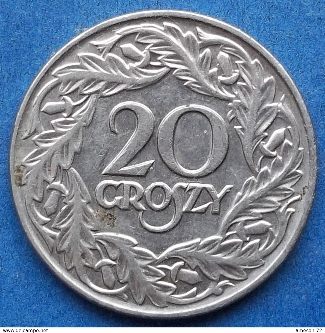 POLAND - 20 Groszy 1923 Y# 12 Republic - Edelweiss Coins - Pologne