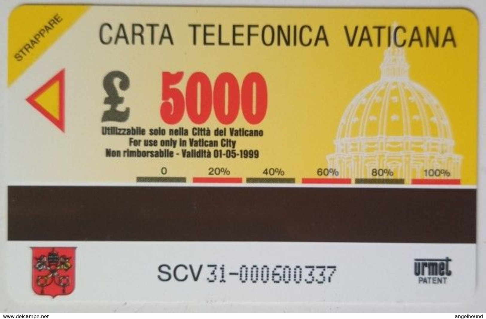 Vatican 5000  Lira  " Giardini Vaticani " MINT - Vatikan