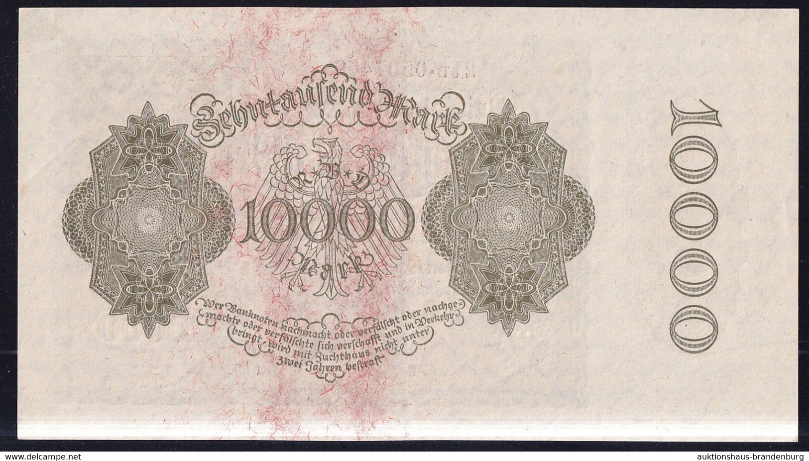 10.000 Mark 19.1.1922 - FZ B Mit KN 7-stellig - Reichsbank (DEU-78d) - 10000 Mark