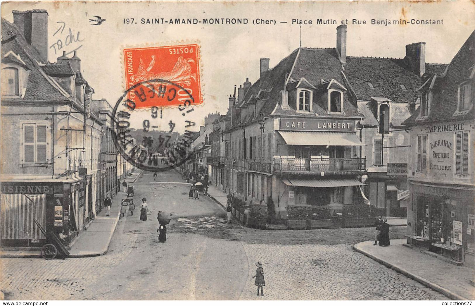 18-SAINT-AMAND-MONTROND-PLACE MUTIN ET RUE BENJAMIN CONSTANT - Saint-Amand-Montrond