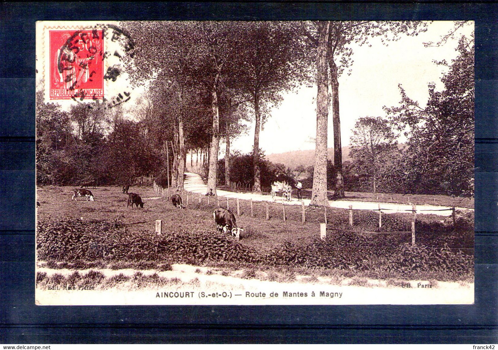 95. Aincourt. Route De Mantes à Magny - Aincourt