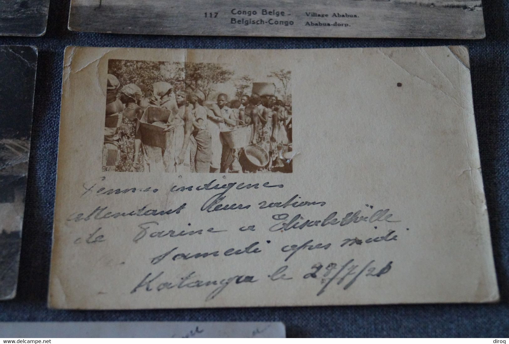 lot de 5 anciennes cartes postales Congo Belge, Elisabethville