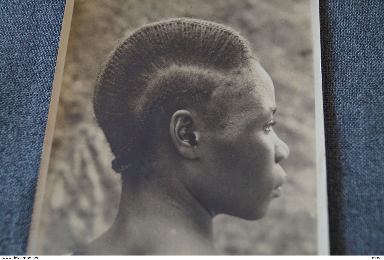 Congo Belge; Ethnologie; Femme ,coiffure Ethnique,ancienne Photo Carte 14 / 9 Cm. - Africa