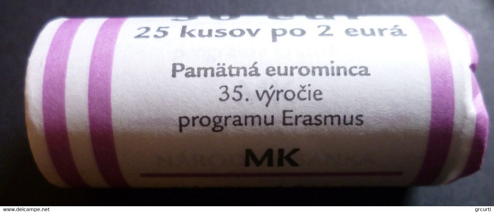 Slovacchia - 2 Euro 2022 - 35th Anniversary Erasmus Program - Original Roll Of 25 Coins - Eslovaquia