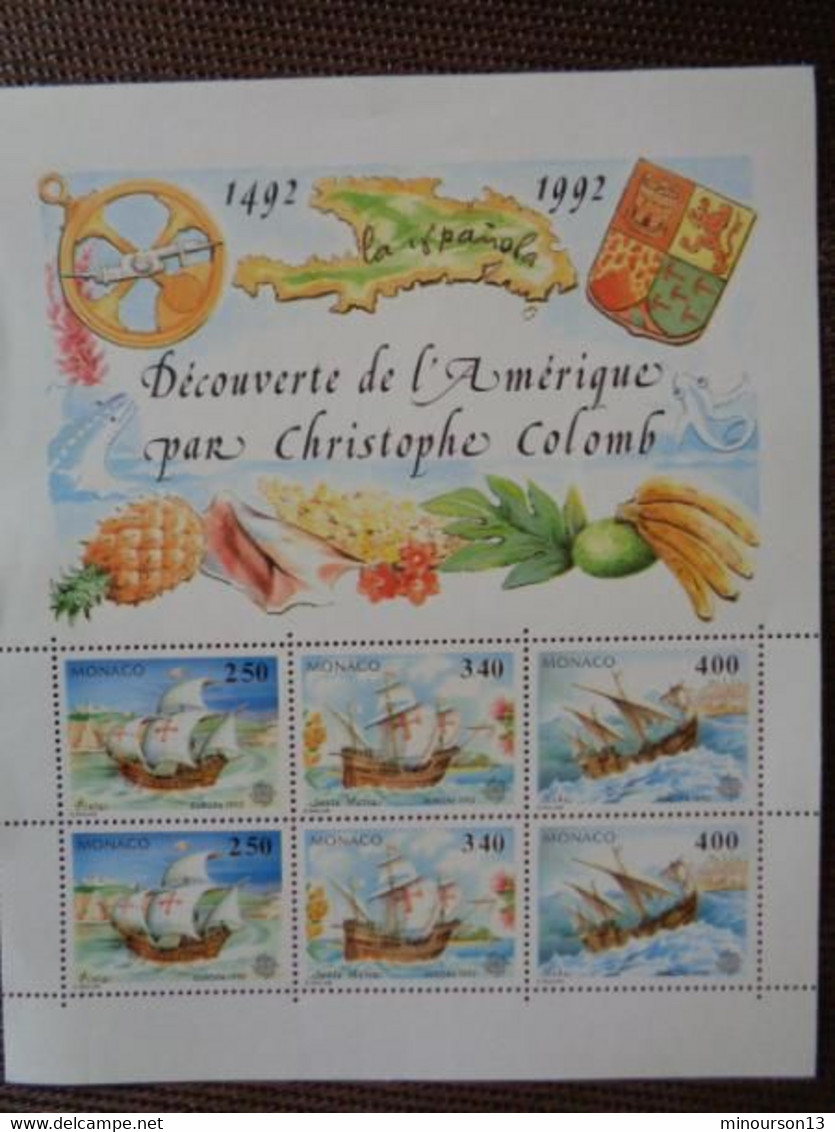 1992 BLOC Y&T N° 57 ** - DECOUVERTE DE L'AMERIQUE PAR CHRISTOPHE COLOMB 1492-1992 - Neufs