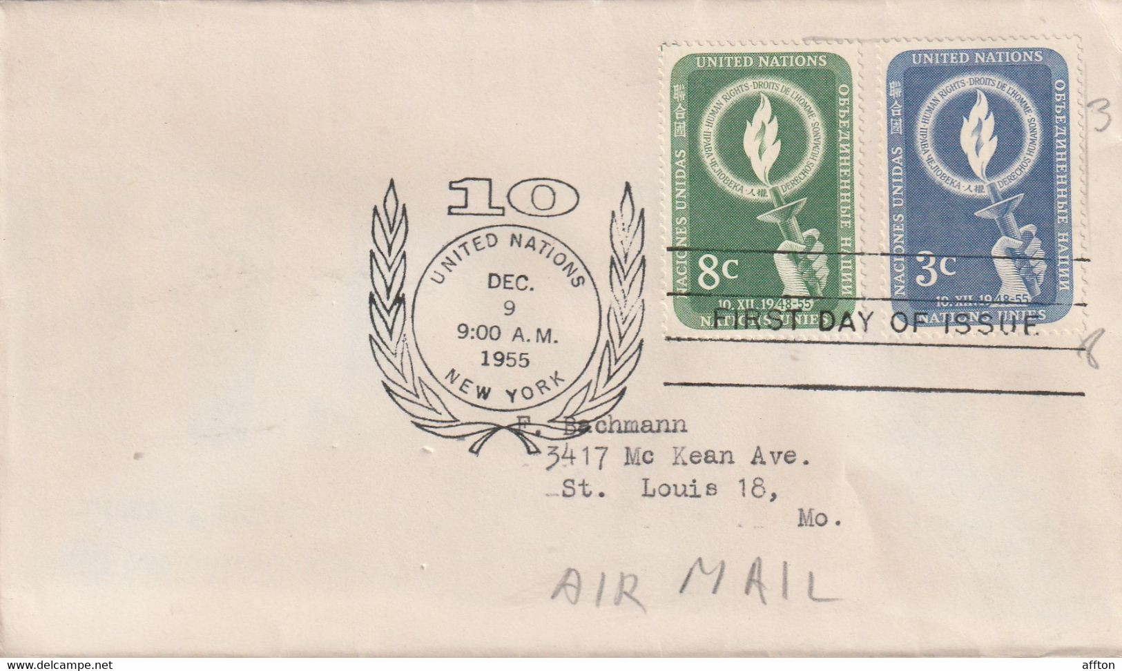 United Nations 1955 FDC - Storia Postale