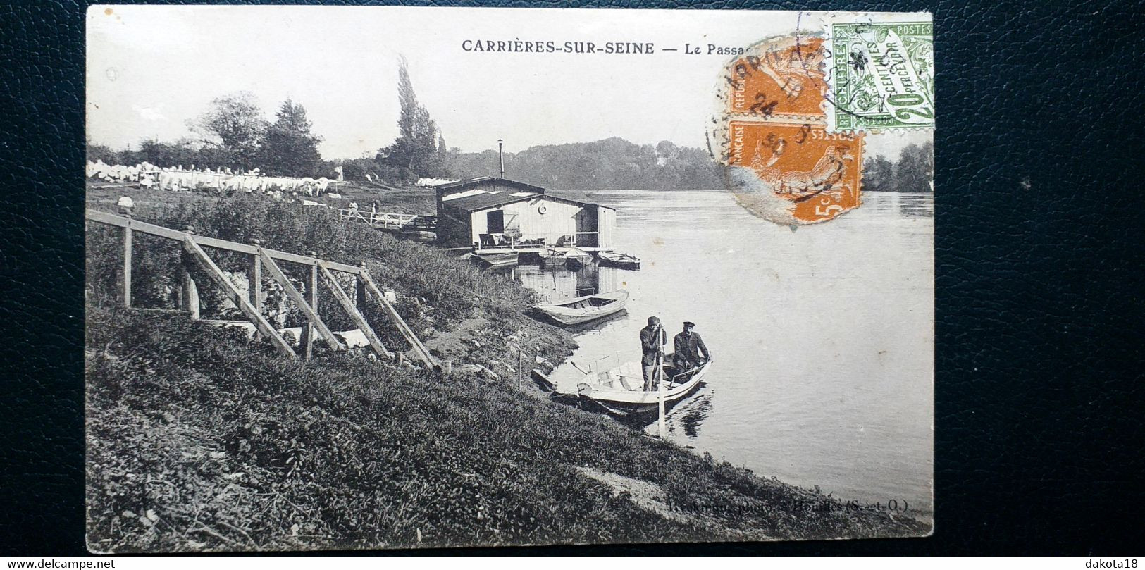 78 , Carrières Sur Seine ,le Passage D'eau Et Le Lavoir - Carrières-sur-Seine