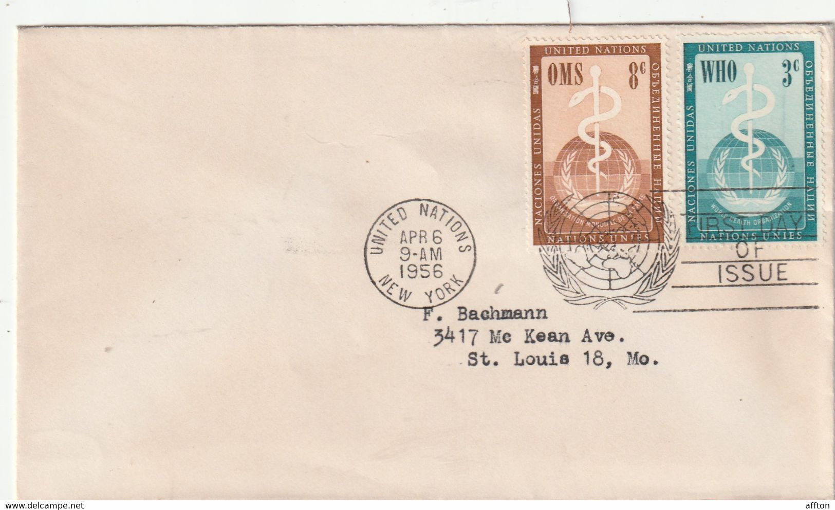 United Nations 1956 FDC - Storia Postale