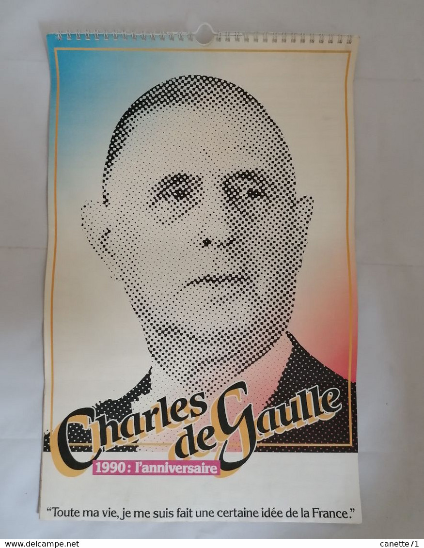 Calendrier Charles De Gaulle 1990 : L'anniversaire - Grand Format : 1981-90