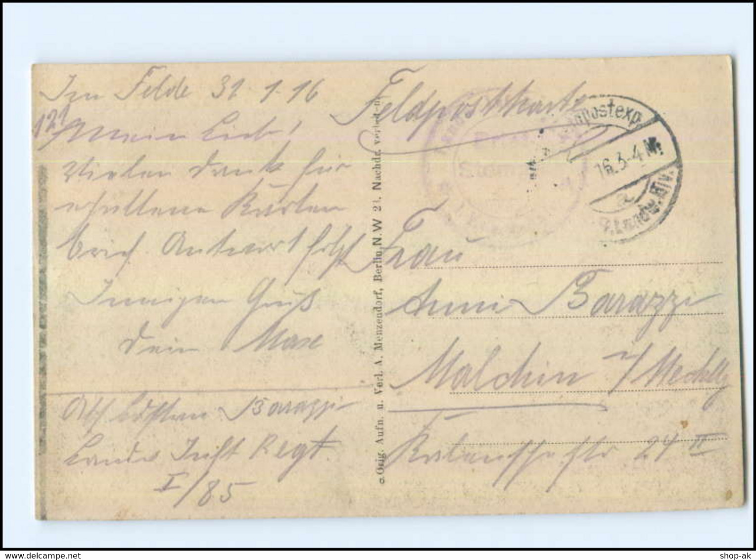 Y11871/ Mouron Ardennes 1. Weltkrieg AK 1916 - Other & Unclassified