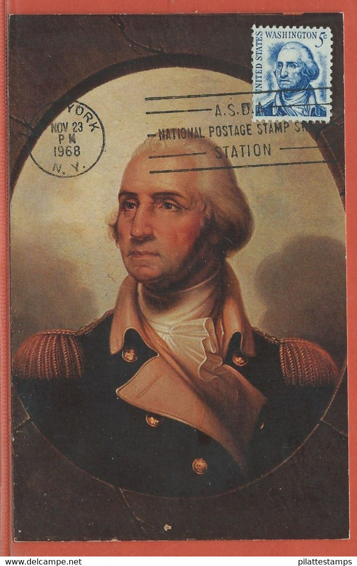 WASHINGTON ETATS UNIS CARTE MAXIMUM DE 1968 - George Washington