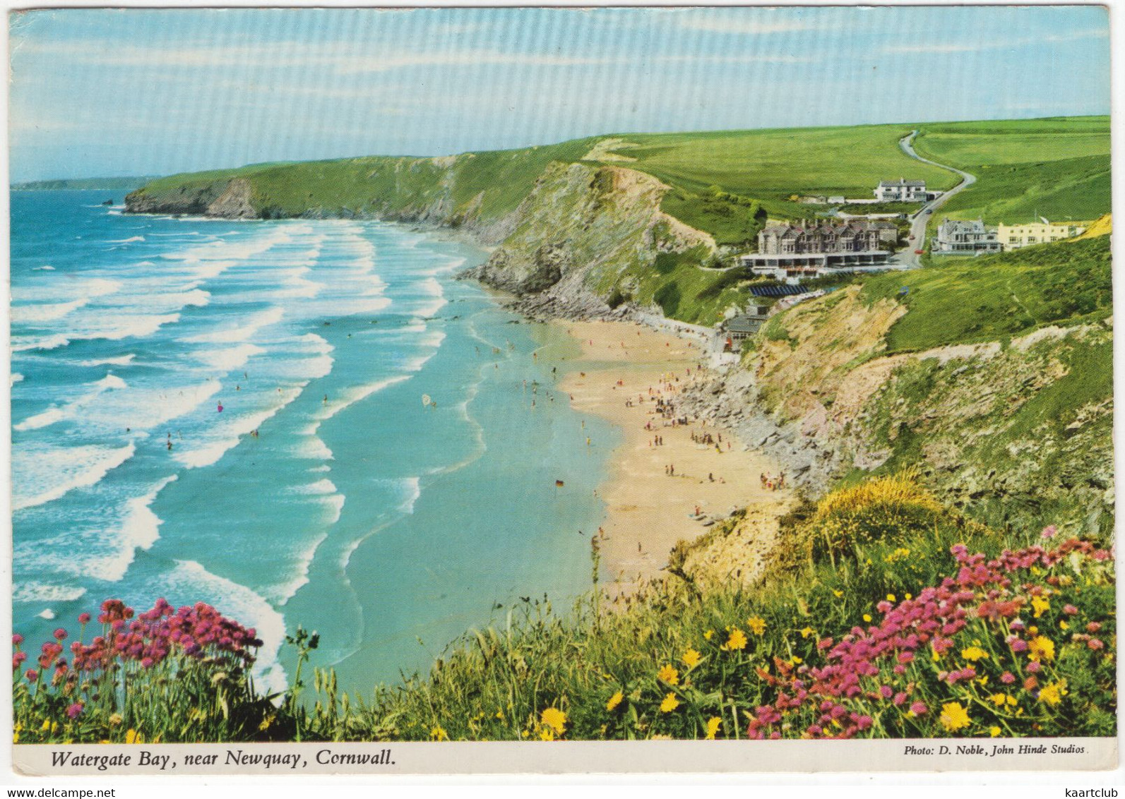 Watergate Bay, Near Newquay, Cornwall  - John Hinde Original - Newquay