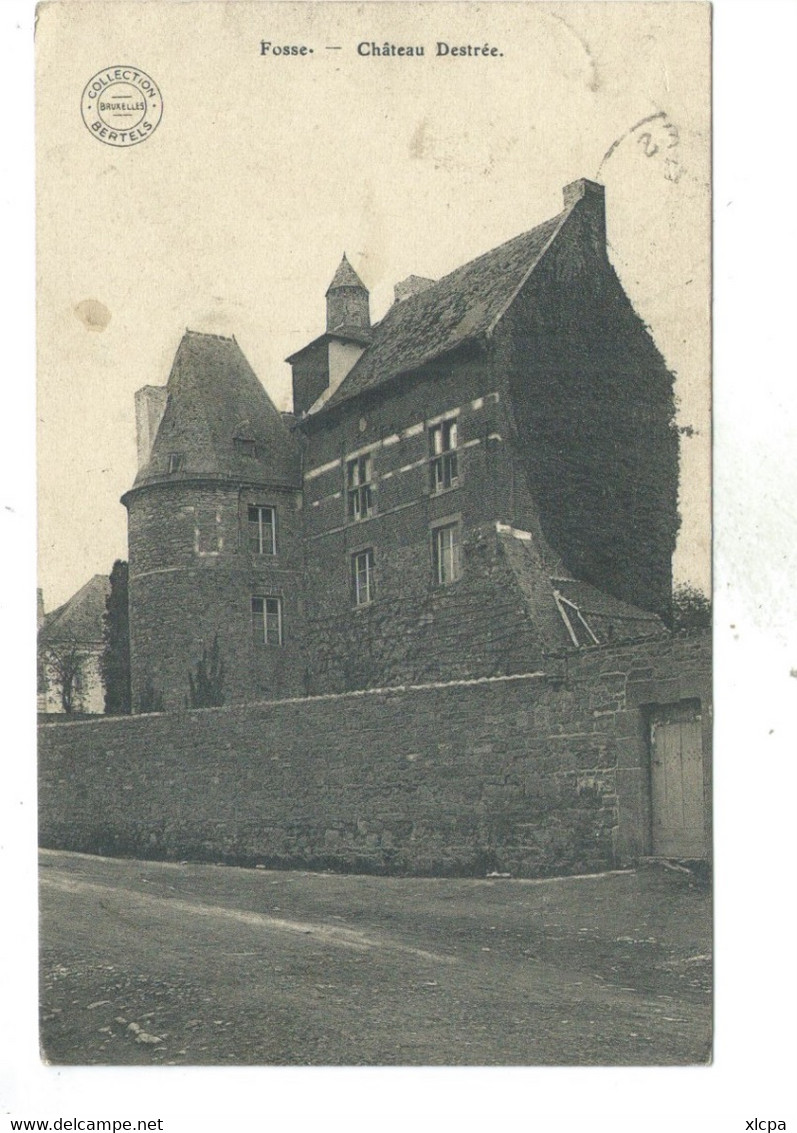 Fosses La Ville Château Destrée ( Carte TRES Rare ) - Fosses-la-Ville