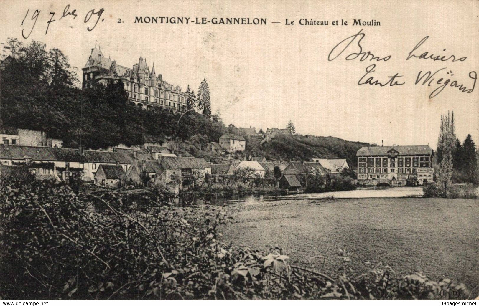 I1309 - MONTIGNY Le GANNELON - D28 - Le Château Et Le Moulin - Montigny-le-Gannelon