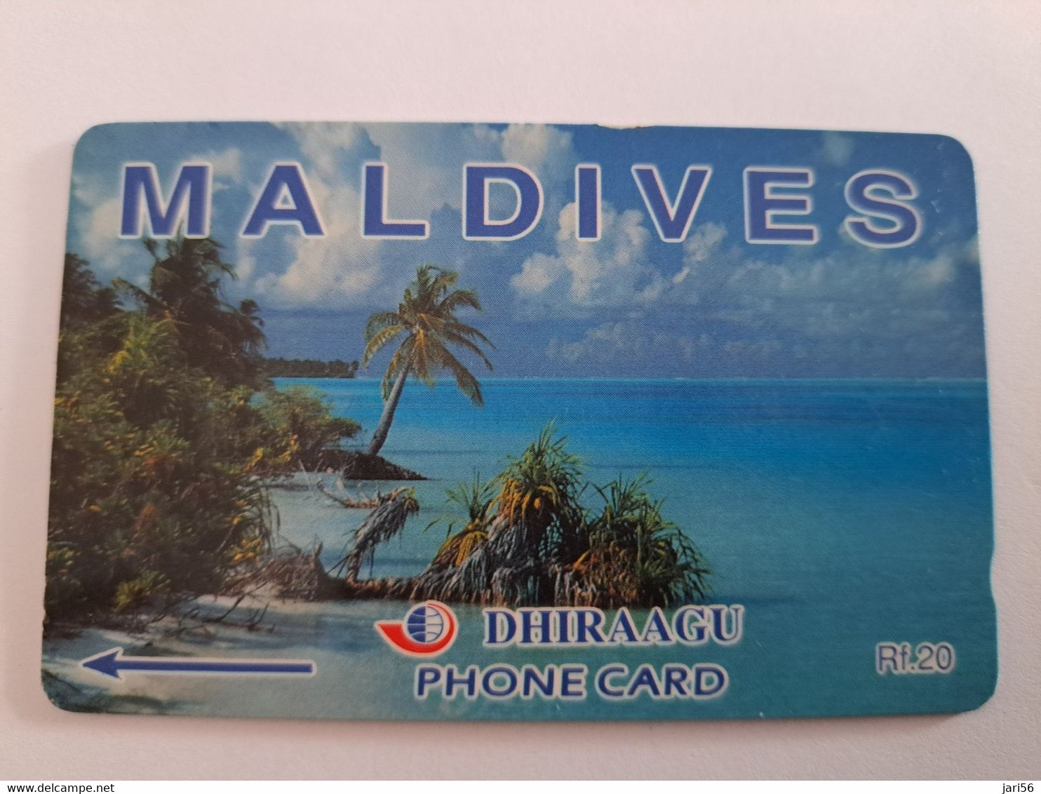 MALEDIVEN /MALDIVES  GPT CARD   109MLDB / Units 20  / COCONUT PALMS /MALDIVES    **11002** - Maldivas